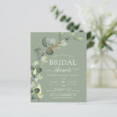 バジェットセージ緑QRコードブライダルシャワーユーカリ (スタンド正面)