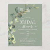 バジェットセージ緑QRコードブライダルシャワーユーカリ (正面)