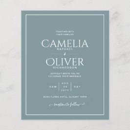 バジェットセージMONOCHROME結婚ズフライヤー チラシ