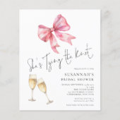 バジェットタイイングザノットピンクボウブライダルシャワー (正面)