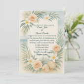 バジェットタイド&開花フォト結婚式招待状 招待状 (スタンド正面)