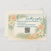 バジェットタイド&開花RSVPカード (正面/裏面)