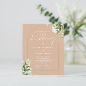 バジェットタンフローラ金ゴールドアーチウェディング招待 (スタンド正面)