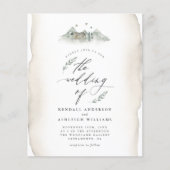 バジェットタン葉ウォーターカラー&マウン結婚テン (正面)