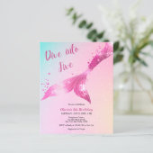 バジェットダイブインファイブマーメイド5th誕生日招待状 (スタンド正面)