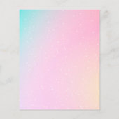 バジェットダイブインファイブマーメイド5th誕生日招待状 (裏面)