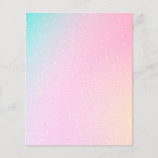 バジェットダイブインファイブマーメイド5th誕生日招待状 (裏面)