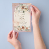 バジェットダスティバラテラコッタパンパスグラス結婚ズ チラシ (ハンドル)