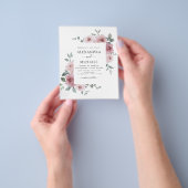 バジェットダスティバラピンクフローラ緑結婚色 チラシ (手)