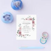 バジェットダスティバラピンクフローラ緑結婚色 チラシ (シングル)