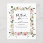 バジェットダスティバラピンクブライダルシャワーフローラ チラシ (正面)