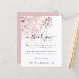 バジェットダスティバラピンク花模様ズ結婚サンキュー