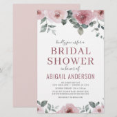 バジェットダスティバラフローラブライダルシャワー招待 (正面/裏面)
