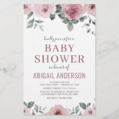 バジェットダスティバラフローラベビーシャワー招待状 (正面)