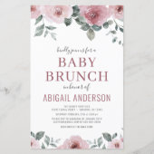 バジェットダスティバラフローラベビーブランチ招待状 (正面)