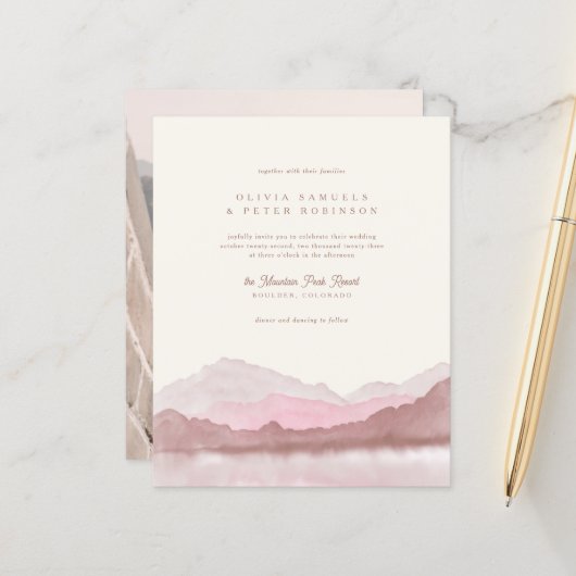 バジェットダスティバラボホマウンテン結婚写真 (正面/裏面インサイチュ)