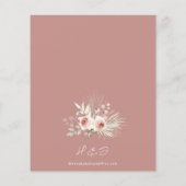 バジェットダスティバラボホ結婚式招待状 (裏面)