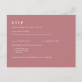 バジェットダスティバラモノクロRSVPシンプルプレーン ポストカード (正面)