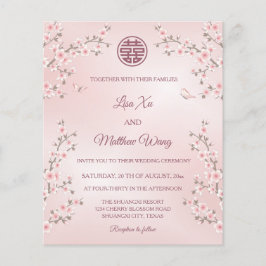 バジェットダスティピンクさくらんぼ中国のブロッサム結婚