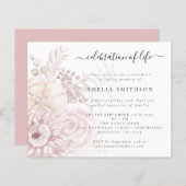 バジェットダスティピンクフローラお祝いオブ・ライフ (正面/裏面)