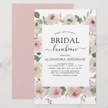 バジェットダスティピンクブライダルシャワールンチョンフローラ