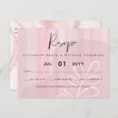 バジェットダスティピンクモダン抽象芸術結婚ズ ポストカード (正面/裏面)