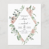 バジェットダスティピンク写真ユーカリ結婚ス (正面)