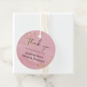 バジェットダスティピンク結婚金ゴールド フェイバータグ (インサイチュ)