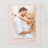 バジェットダスティピンクSageグリーンフォト結婚フローラ (裏面)