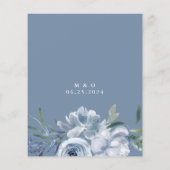 バジェットダスティブルーウォーター色結婚フローラ (裏面)