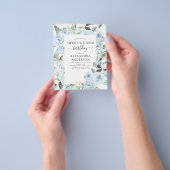 バジェットダスティブルースウィート16誕生日招待状 チラシ (手)