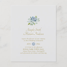 バジェットダスティブルーセージフローラブーケ結婚ーズ