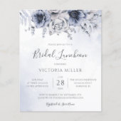 バジェットダスティブルーネイビーフローラブライダルルンチョン (正面)