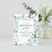 バジェットダスティブルーバースデーパーティーフローラ招待状 (スタンド正面)