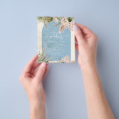 バジェットダスティブルーピーチパンパスグラス結婚ズ チラシ (手)