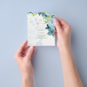 バジェットダスティブルーフラワーズセージ結婚ズ チラシ (手)