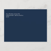 バジェットダスティブルーフラワーズセージ結婚ズ ポストカード (裏面)