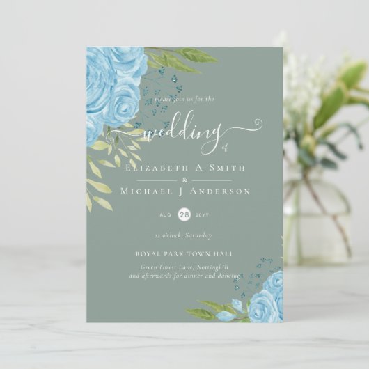 バジェットダスティブルーフラワーズ結婚ライム (スタンド正面)