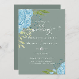 バジェットダスティブルーフラワーズ結婚ライム