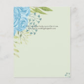 バジェットダスティブルーフラワーズ結婚ライム (裏面)