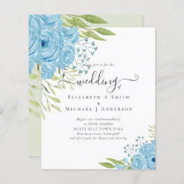 バジェットダスティブルーフラワーズ結婚ライム