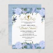 バジェットダスティブルーフローラビクトリアンブライダルシャワー (正面/裏面)