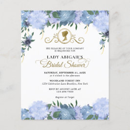 バジェットダスティブルーフローラビクトリアンブライダルシャワー