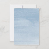 バジェットダスティブルーフローラビクトリアンブライダルシャワー ノートカード (裏面)