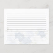 バジェットダスティブルーフローラブライダルシャワーレシピカード (裏面)