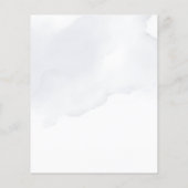 バジェットダスティブルーフローラブライダルシャワー招待状 (裏面)