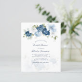 バジェットダスティブルーフローラブライダルシャワー招待 (スタンド正面)