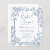 バジェットダスティブルーフローラブライダルシャワー (正面/裏面)