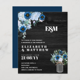 バジェットダスティブルーフローラ結婚式の招待