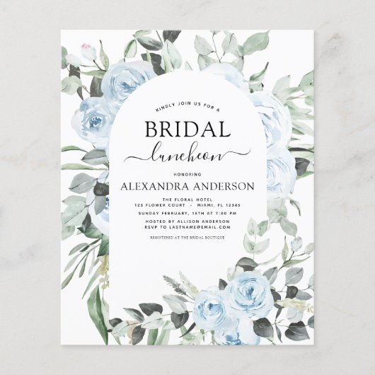 バジェットダスティブルーブライダルシャワールンチョン チラシ (正面)